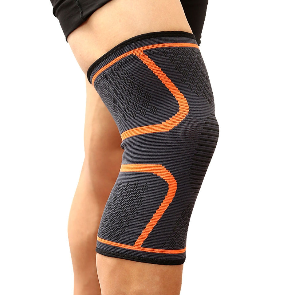 Knee Support Braces:  Elastic Nylon Sport Compression Knee Pad Sleeve for Basketball Volleyball