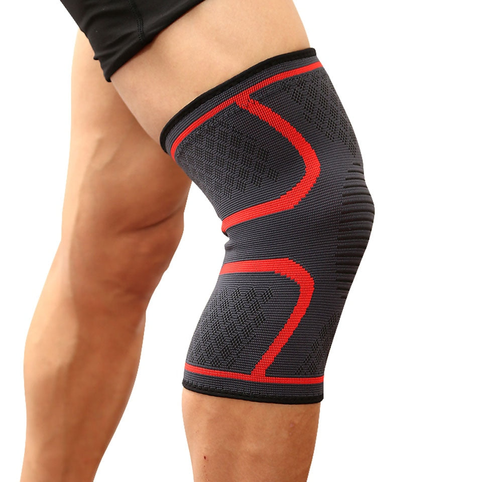 Knee Support Braces:  Elastic Nylon Sport Compression Knee Pad Sleeve for Basketball Volleyball