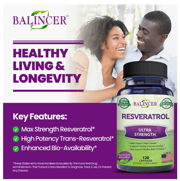 Ultra Strong Resveratol: Resist Aging, Give Your Body A Fighting Chance Against The Symptoms Of Aging