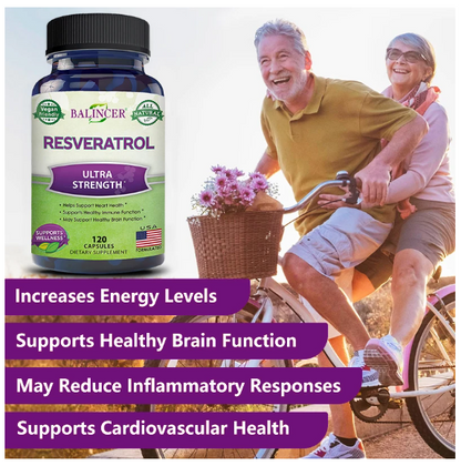 Ultra Strong Resveratol: Resist Aging, Give Your Body A Fighting Chance Against The Symptoms Of Aging