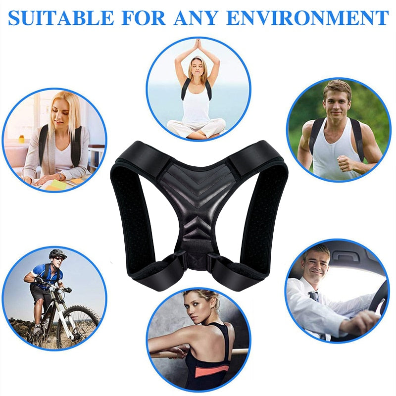 Medical Adjustable Clavicle Posture Corrector Men Woemen Upper Back Brace Shoulder Lumbar Support Belt Corset Posture Correction