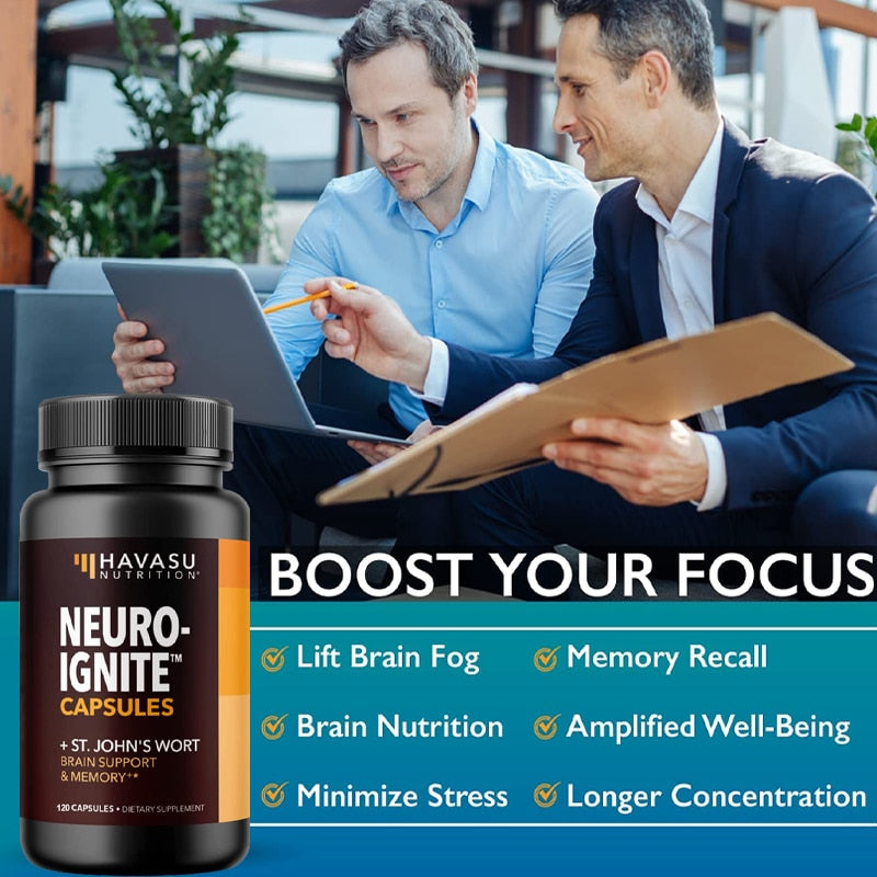 Enhances Concentration, Memory and Clarity, Nutrients for Boosting Brain Energy