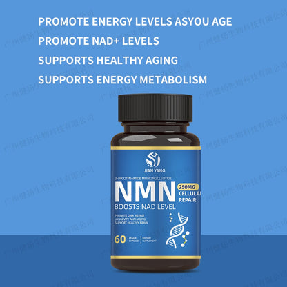 Pure NMN  ( β- Nicotinamide Mononucleotide ) Promotes NAD+L Level to Support Healthy Aging