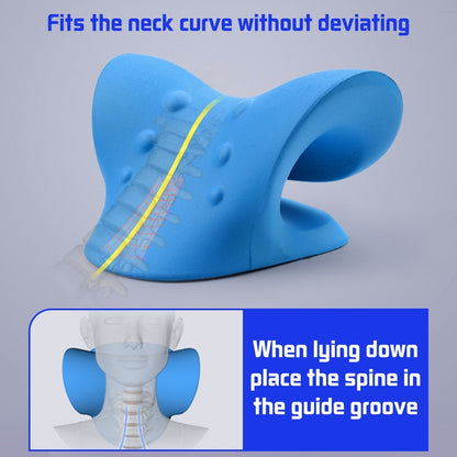 Neck Stretcher And Shoulder Massage:
Cervical Spine Stretch Gravity Muscle Relaxation, Traction Pillow, Relieve Pain, Spine Correction