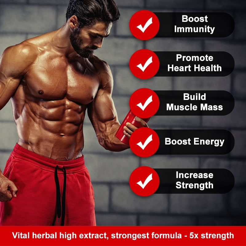 Powerful Tongkat Ali Capsules: Anti-Fatigue, Kidney Health And Energy Supplement For Men