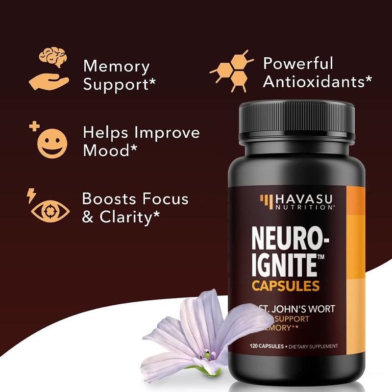 Enhances Concentration, Memory and Clarity, Nutrients for Boosting Brain Energy