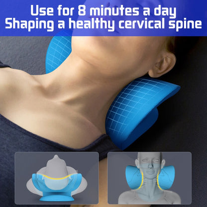 Neck Stretcher And Shoulder Massage:
Cervical Spine Stretch Gravity Muscle Relaxation, Traction Pillow, Relieve Pain, Spine Correction