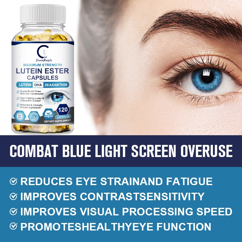 Strong Lutein Eye Care Capsules: Eye Protection, Retinal Relieve And Anti-Myopia Supplement