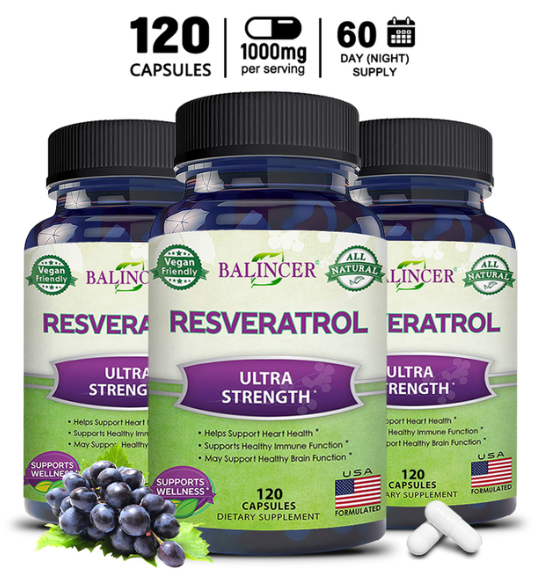 Ultra Strong Resveratol: Resist Aging, Give Your Body A Fighting Chance Against The Symptoms Of Aging